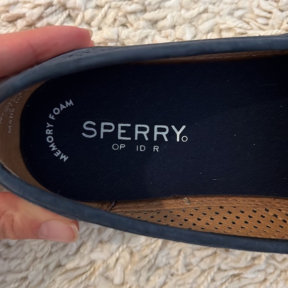 Sperry Slip On Shoes - Navy Blue / White - Picture 3 of 5